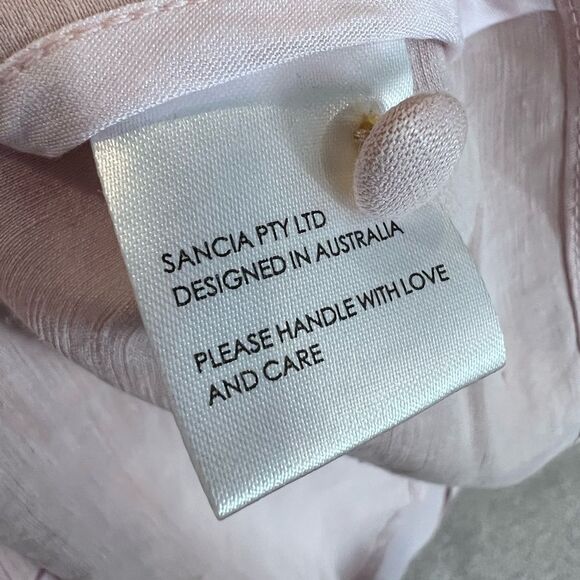 Sancia THE SOELI SHIRT Linen button up blouse size medium - Picture 5 of 8